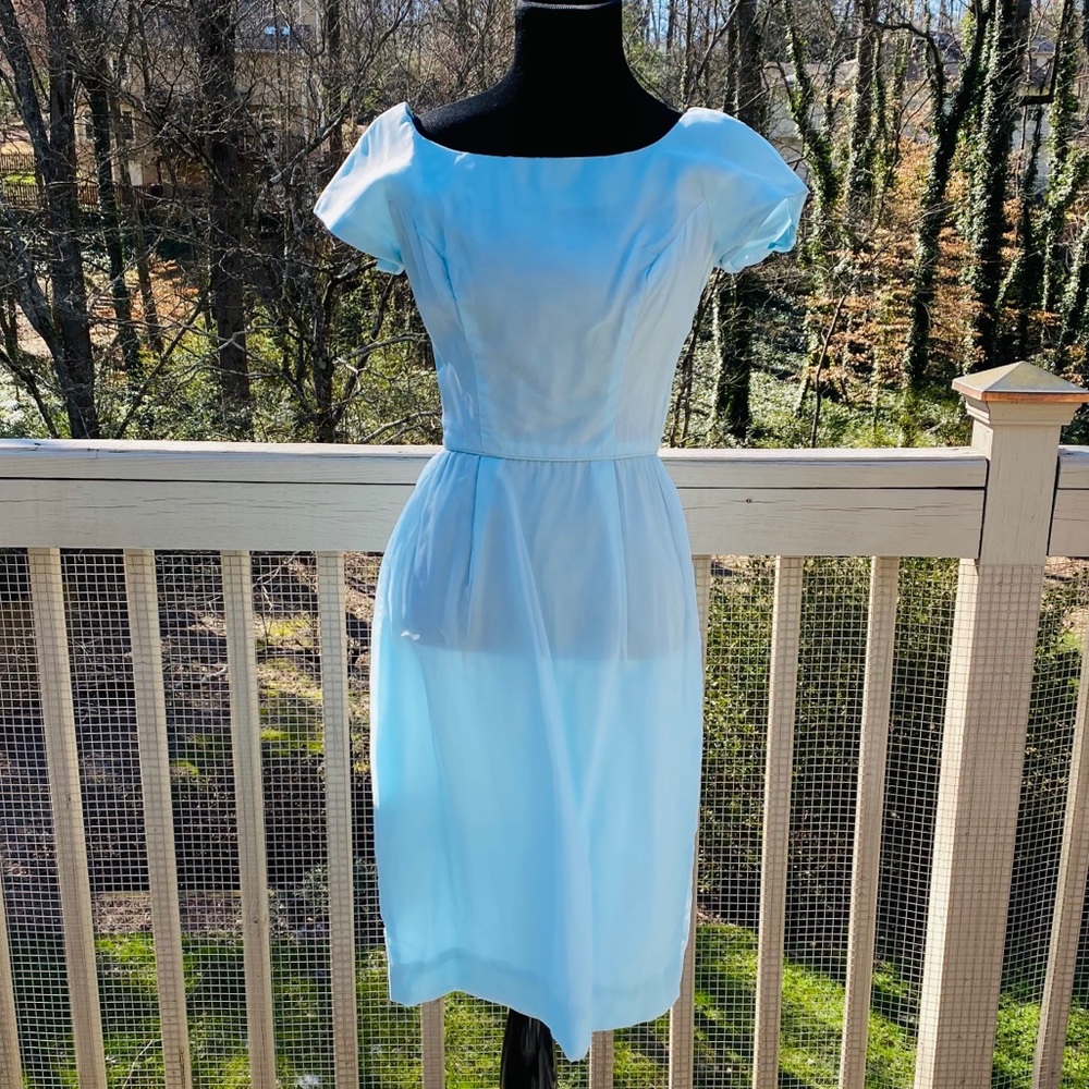 Vintage 60s Midi Wiggle Cocktail Union Label Dress